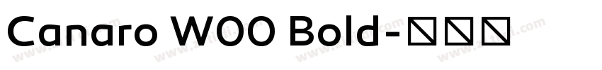 Canaro W00 Bold字体转换
